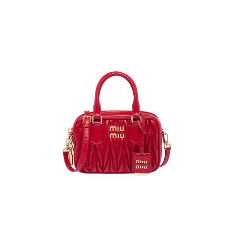 miu miu tote bag red|Miu Miu bag price.